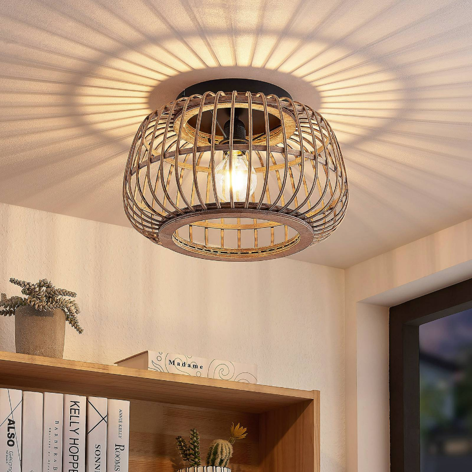 Plafonnier en bois scandinave, Bominio