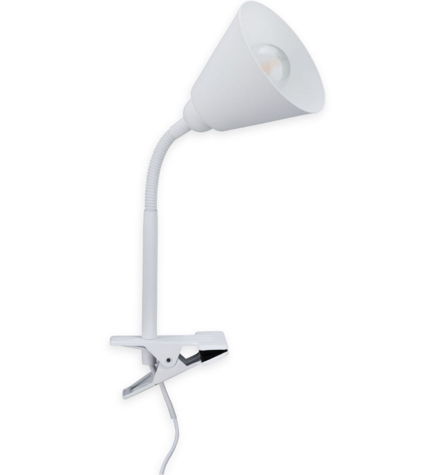Spot pince flexible vitis métal blanc
