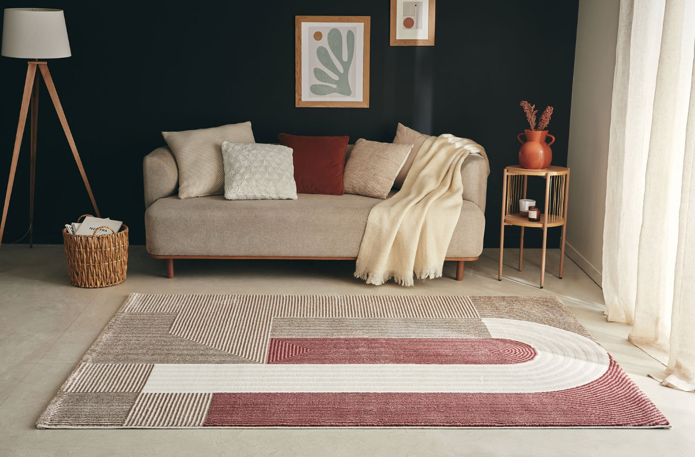 Tapis de salon motifs abstraits MEMPHIS