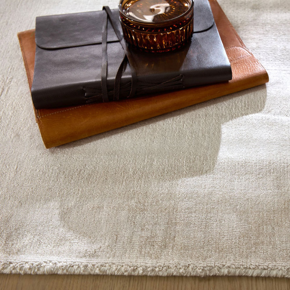 Tapis en viscose brillant tissé main - Star