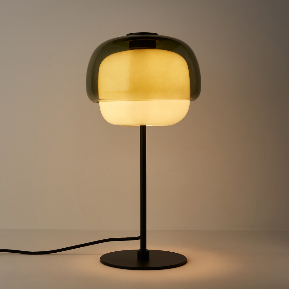 Lampe à poser en verre coloré, KINOKO