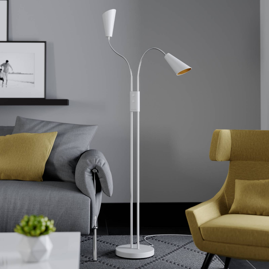Lampadaire en métal moderne, Medira