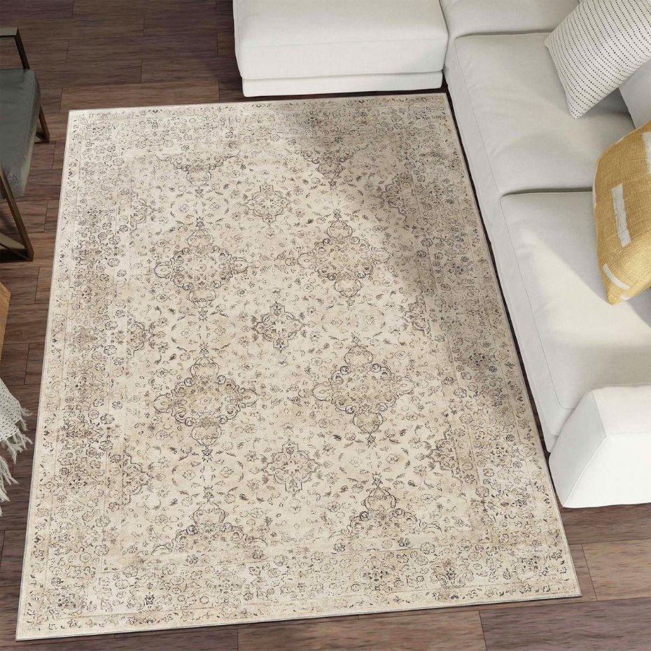 Tapis d'orient kilim authentique, structure tissée, LYN11 VINTAGE B élégant