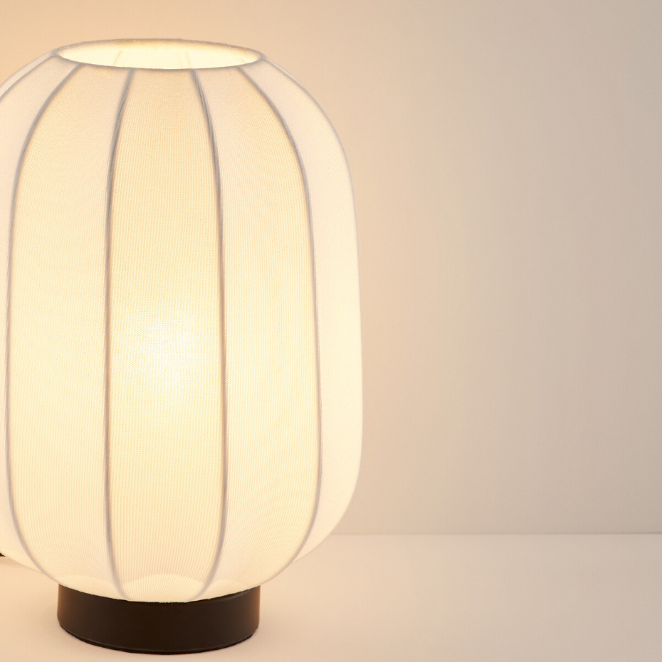 Lampe à poser métal fer et maille, Aldo