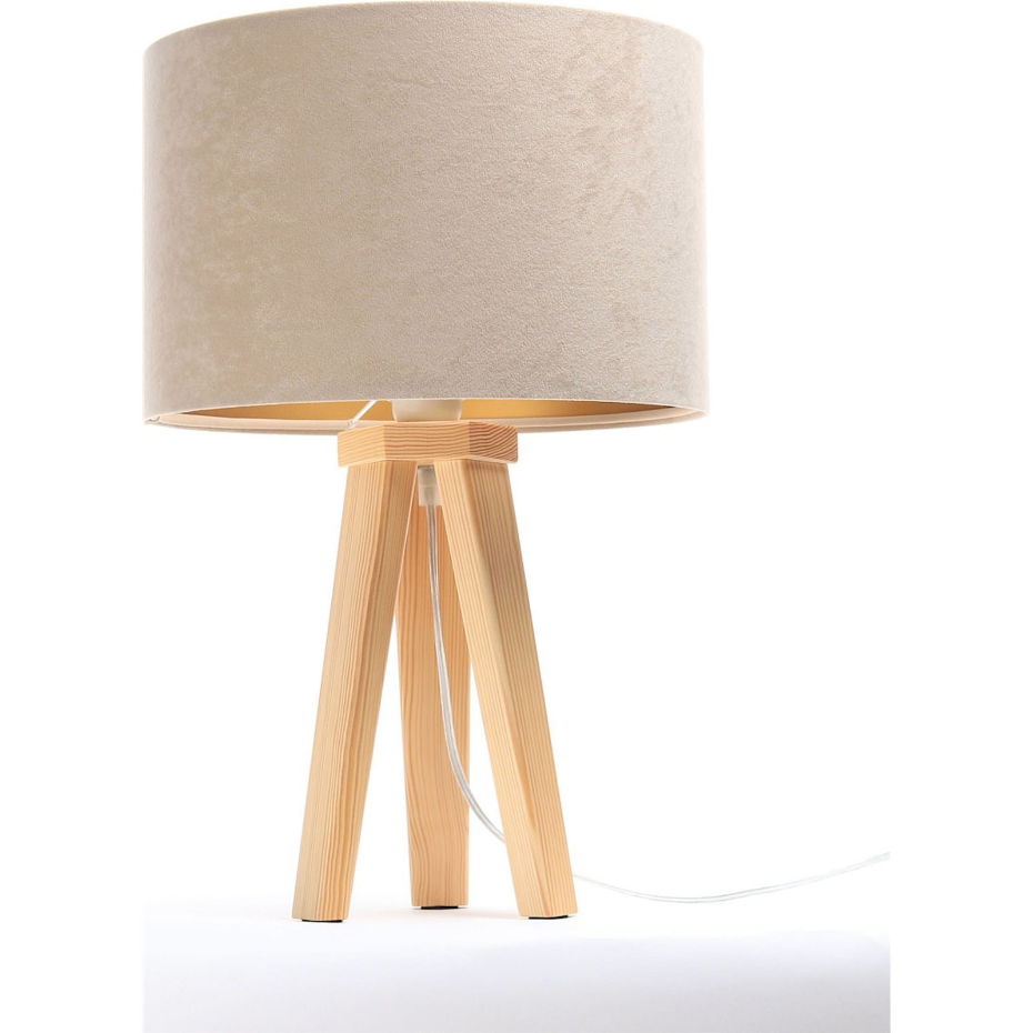 Lampe de chevet en bois Glamour