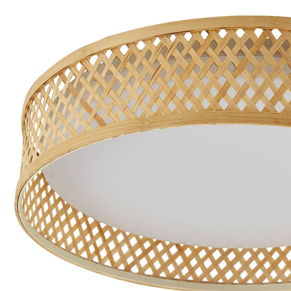 Plafonnier en bambou moderneLED, Eilif
