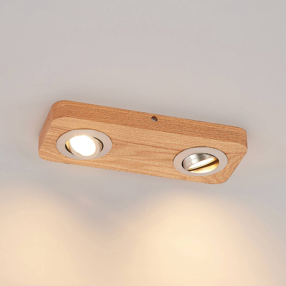 Plafonnier en bois moderneLED, Mikari