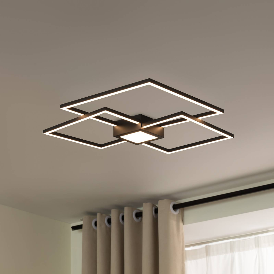 Plafonnier en aluminium moderneLED, Duetto