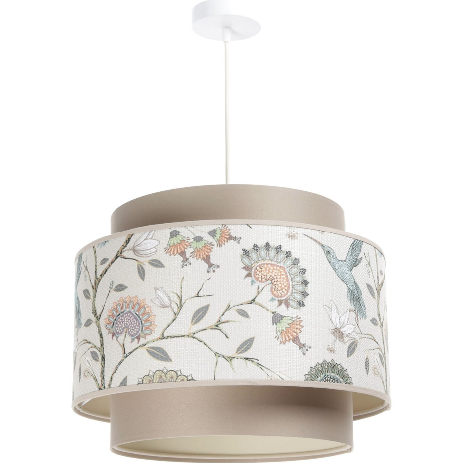 Suspension extérieure en velours motifs fleuri intérieur  Doblo