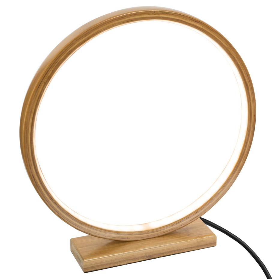Lampe LED bambou forme circulaire STELA