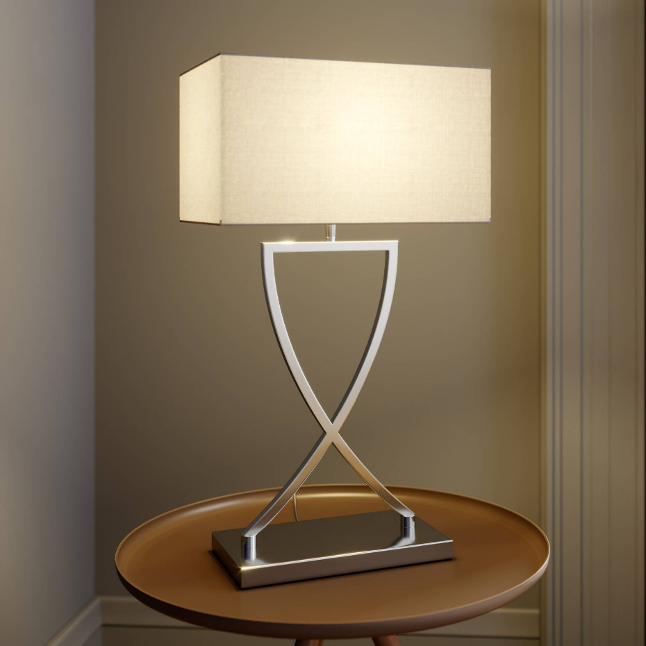 Lampe à poser en métal moderne, Evaine