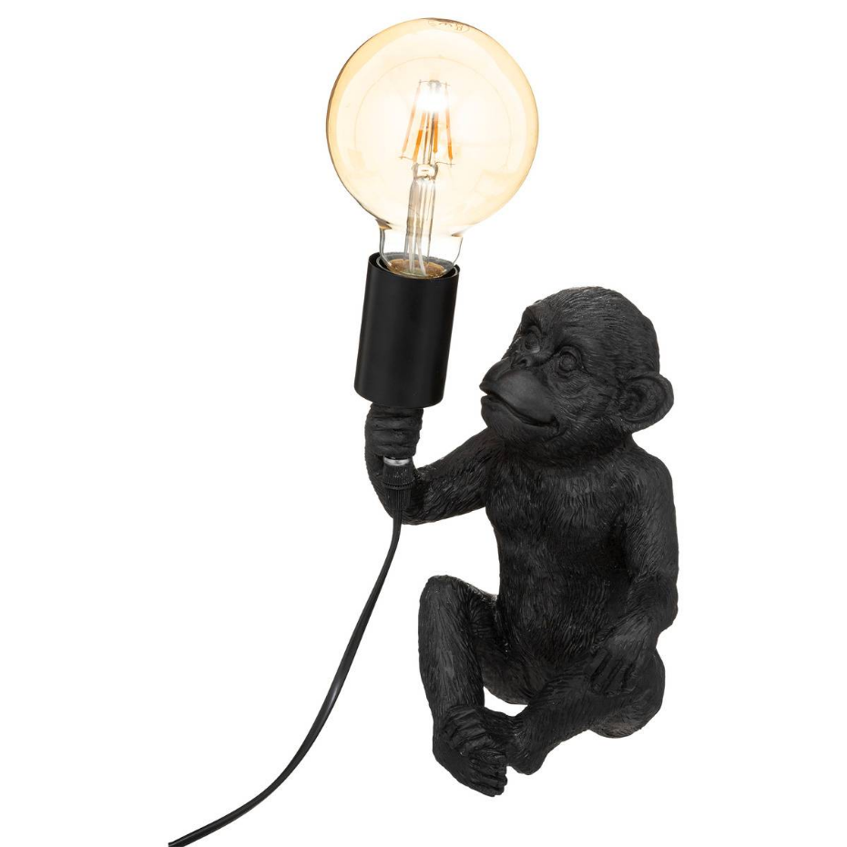 Lampe à poser singe résine