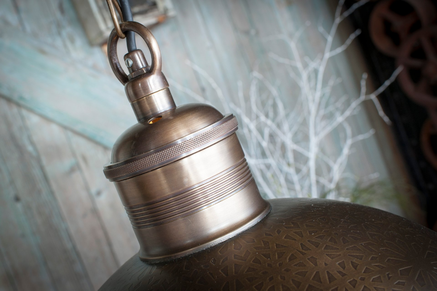 Lampe suspendue en laiton ORIENT EXPRESS