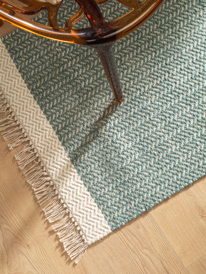 Tapis de couloir en laine tissé main KIM