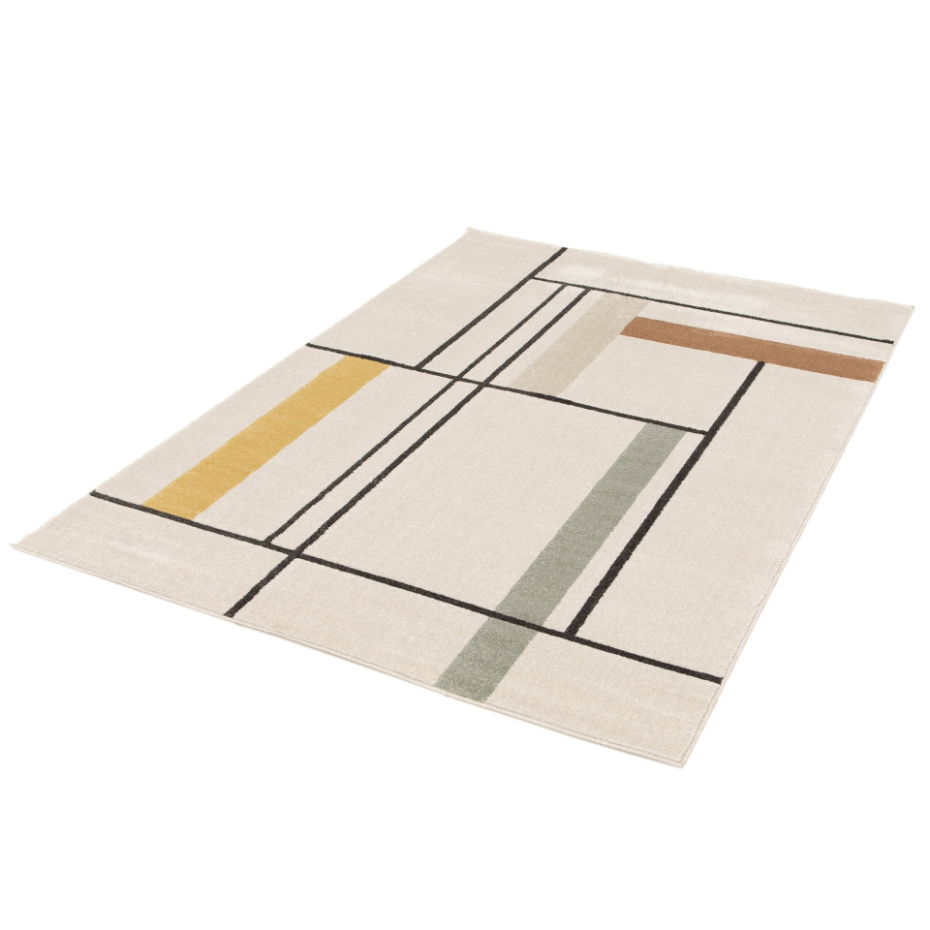 Tapis super doux très graphique PIET