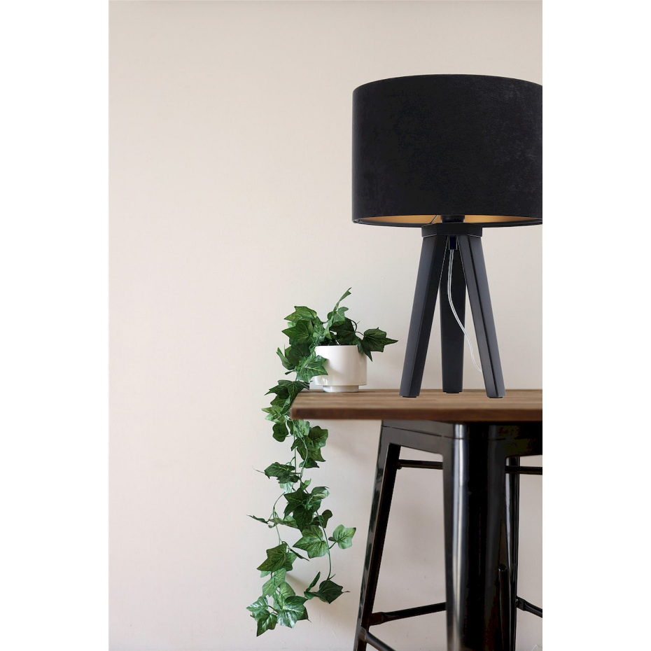 Lampe de chevet en bois Glamour