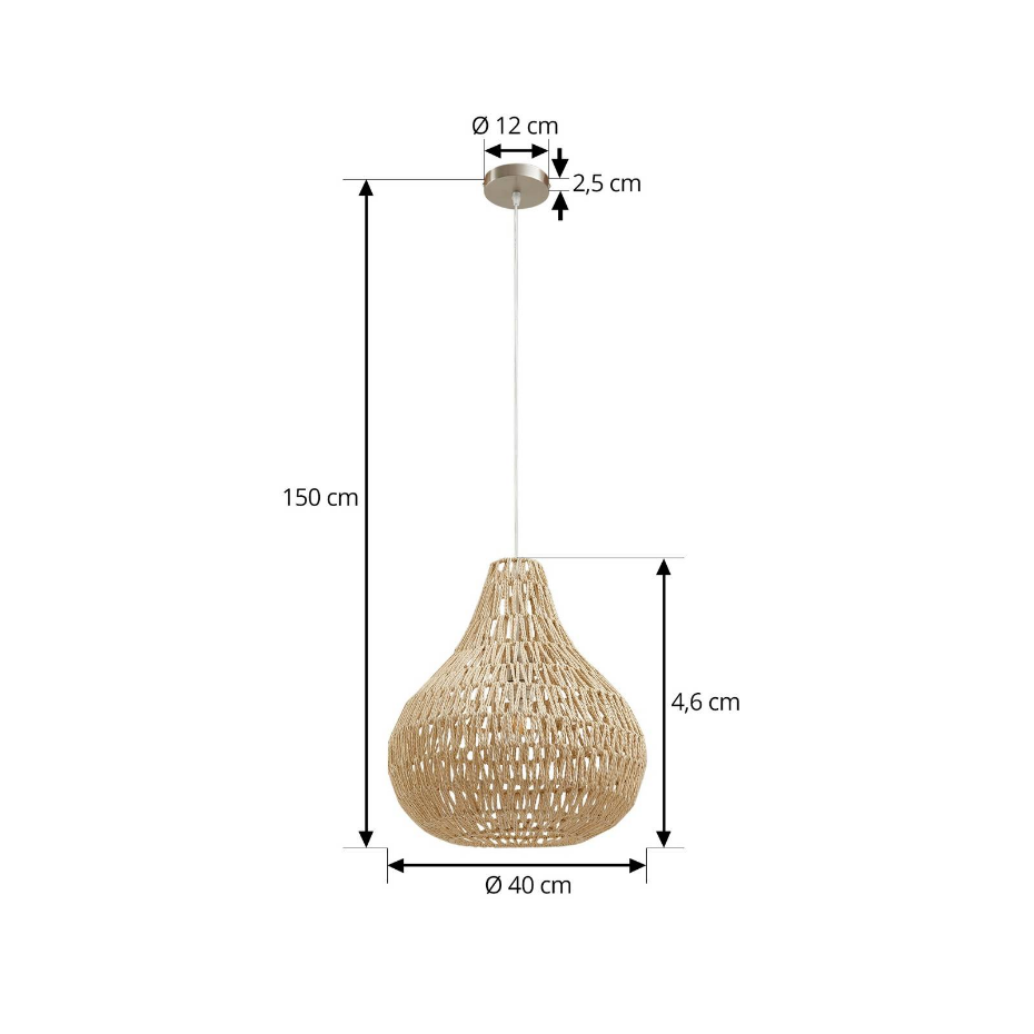 Suspension en bois traditionnelle, Miryam