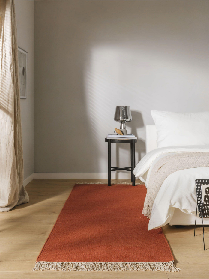 Tapis de couloir en laine tissé main LIV