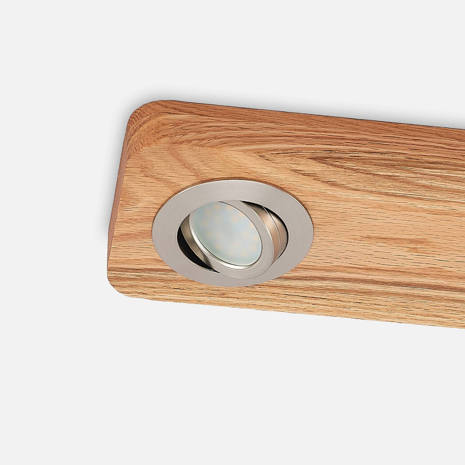 Plafonnier en bois moderneLED, Mikari