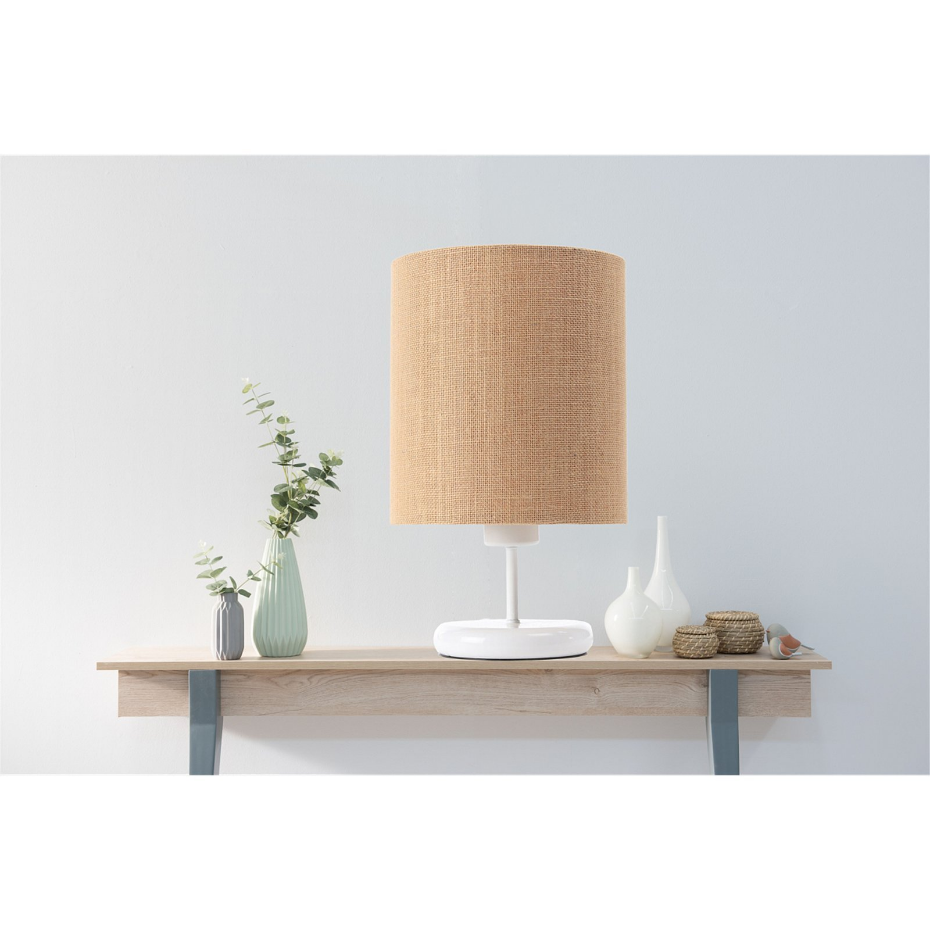 Lampe de chevet en jute style bohème