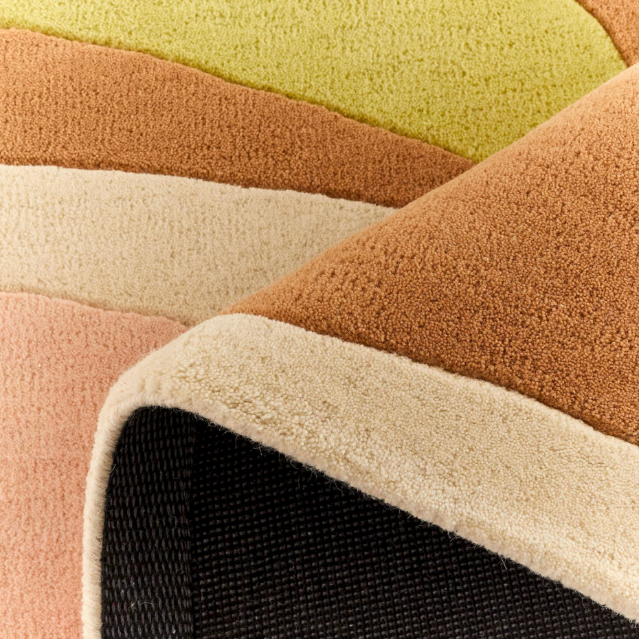 Tapis fait main en laine et coton Pantone