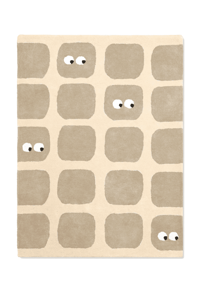 Tapis enfant rectangulaire épais, Coton bio GOTS, BIDULES