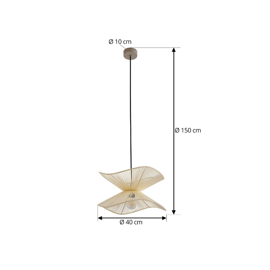 Luminaire extérieur en textile moderne