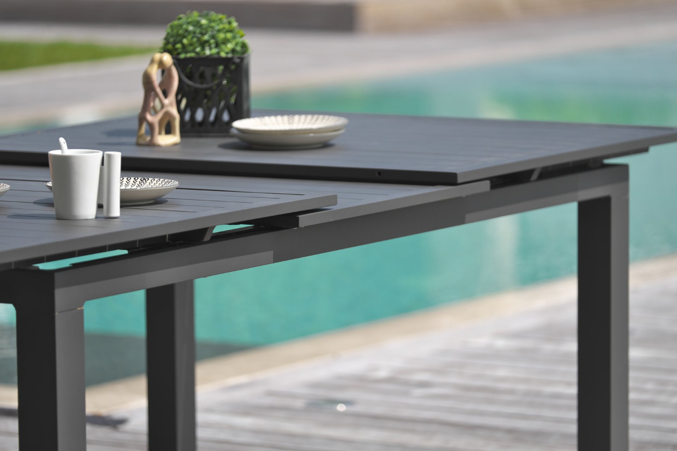 Ensemble repas de jardin en aluminium MIAMI
