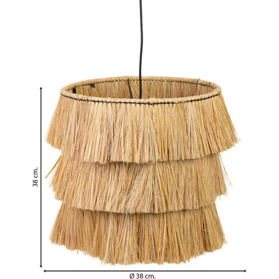 Suspension en fibres et métal forme ronde