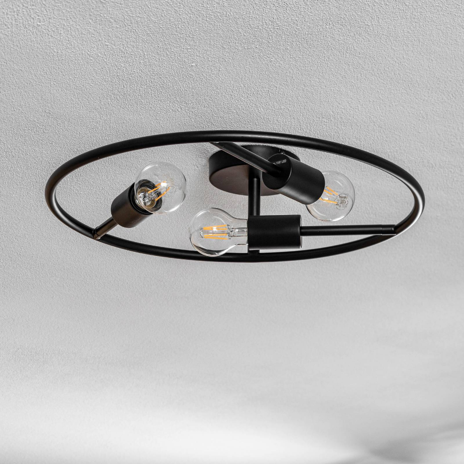 Plafonnier en métal design, Linnard