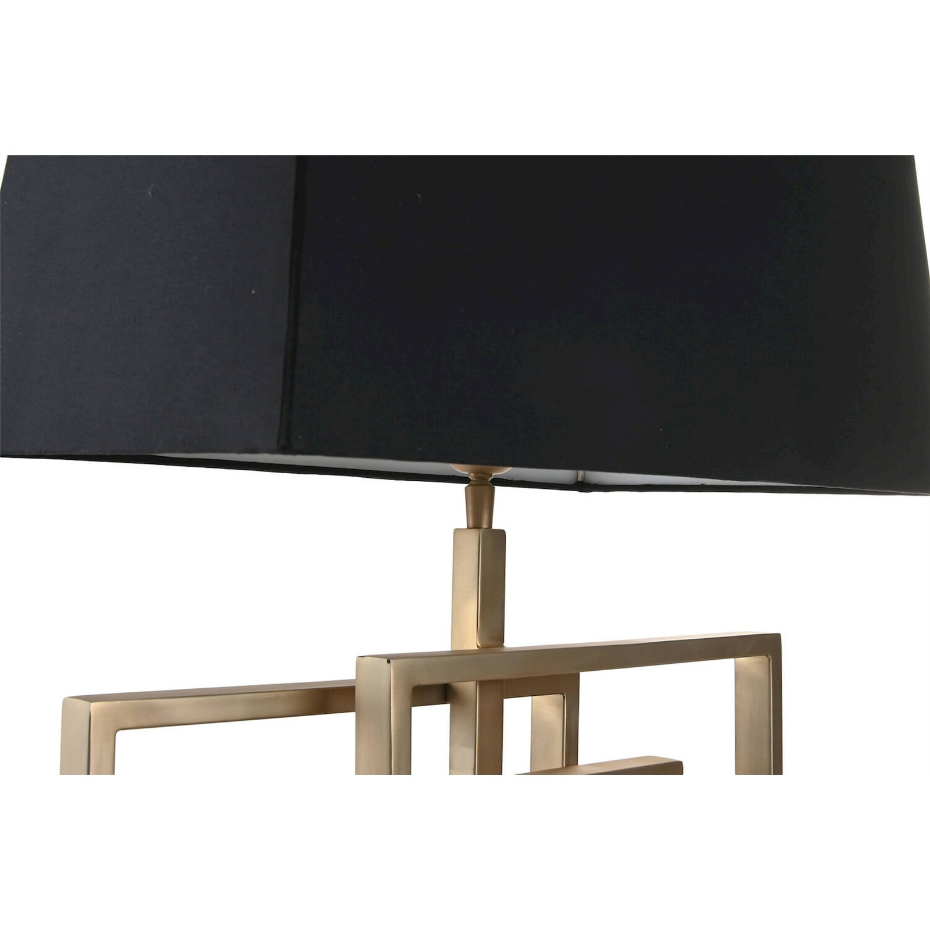 Lampe de table en acier patiné forme rectangulaire Item Home India Lamps 1c25