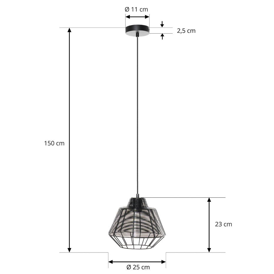 Suspension en aluminium vintage, Tinko