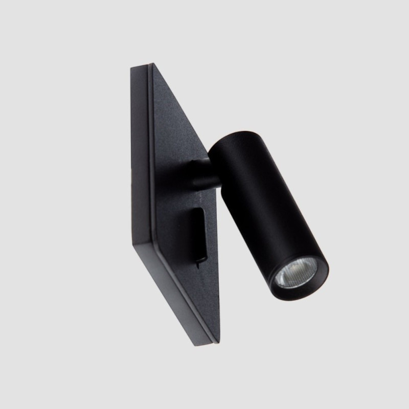 Applique liseuse led encastrable noir Benny