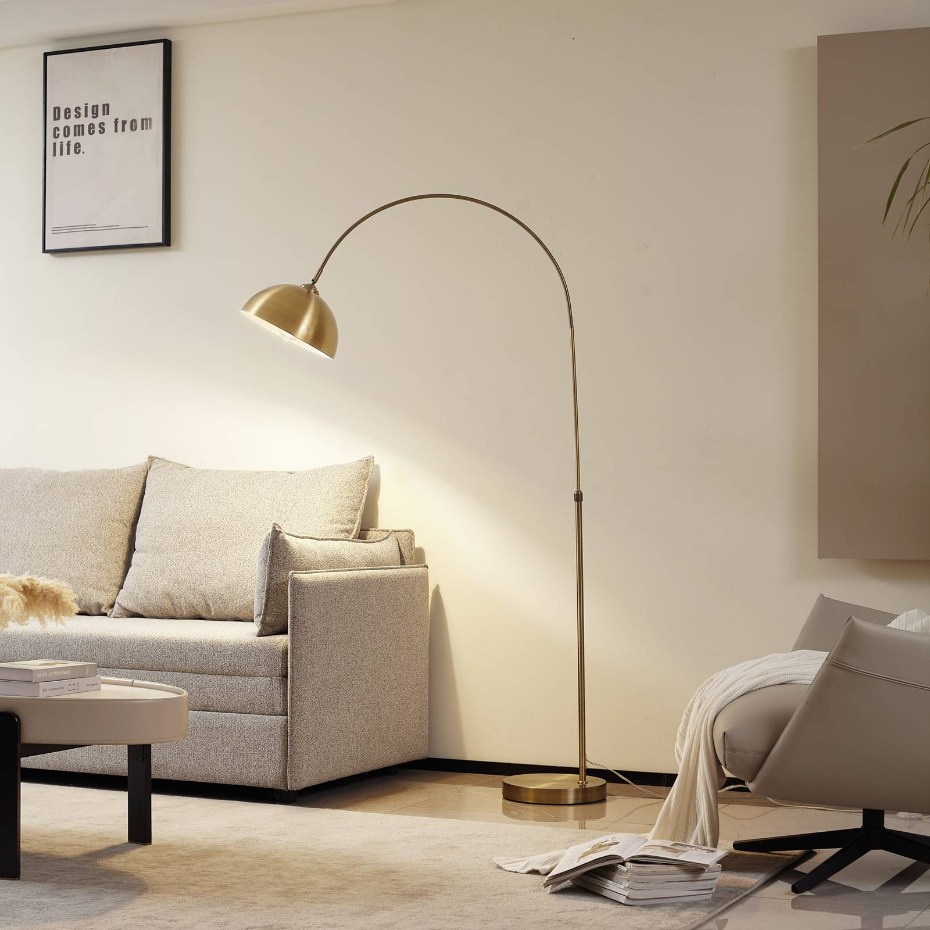 Lampadaire en métal moderne, Lennart