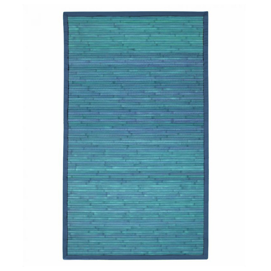 Tapis en bambou larges lattes ganse SOLO BAMBOO