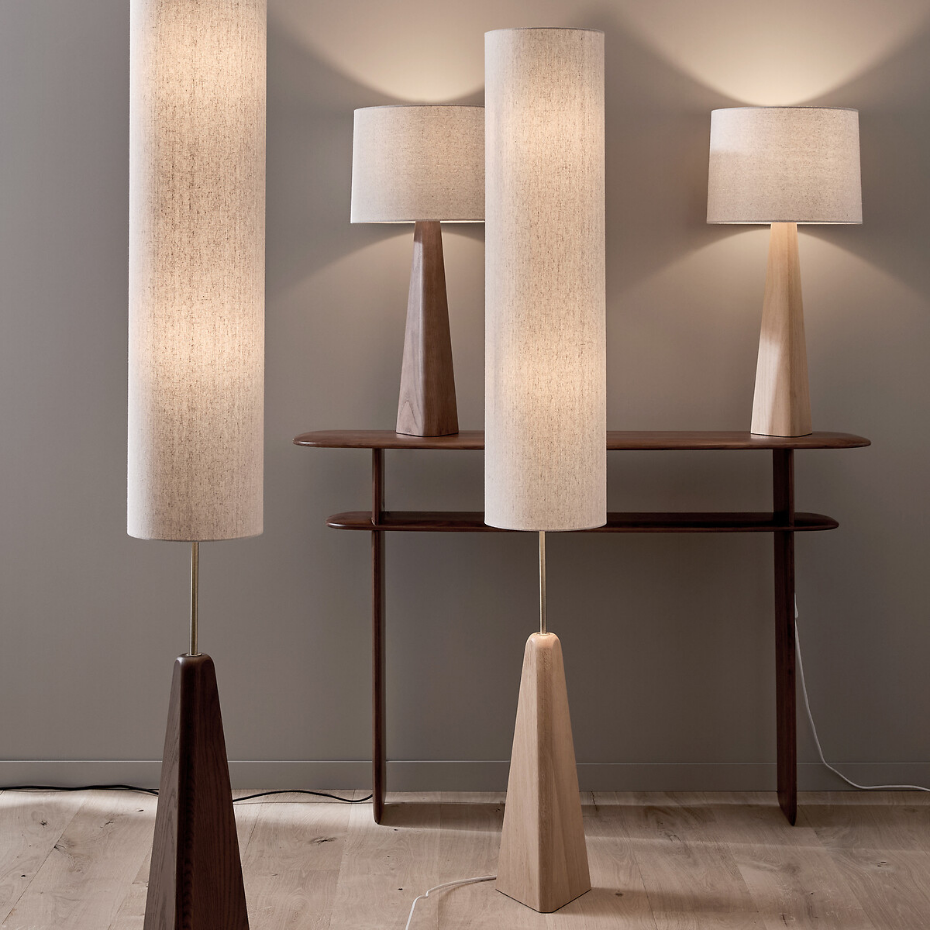 Lampadaire chêne massif, Nestwood
