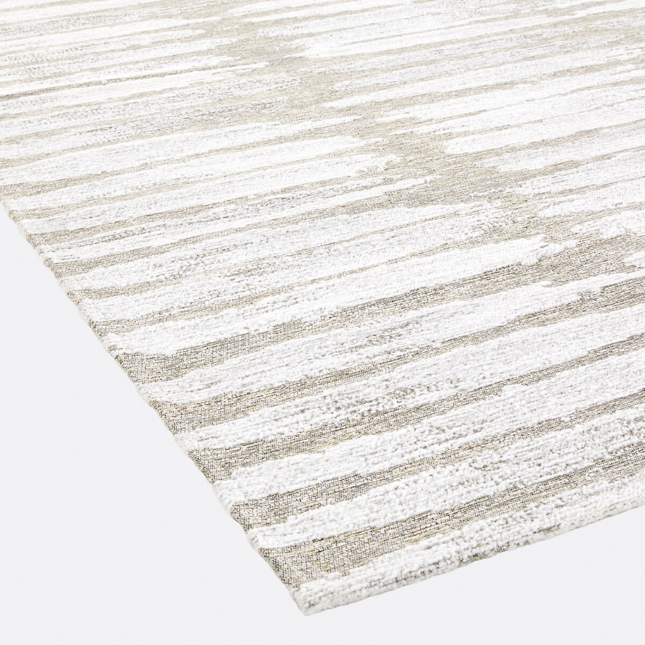 Tapis tissé plat graphique, Opale