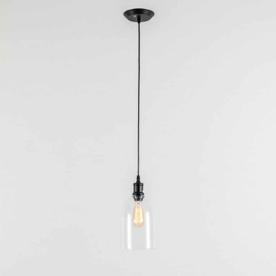 Suspension cloche verre transparent - GLORIA