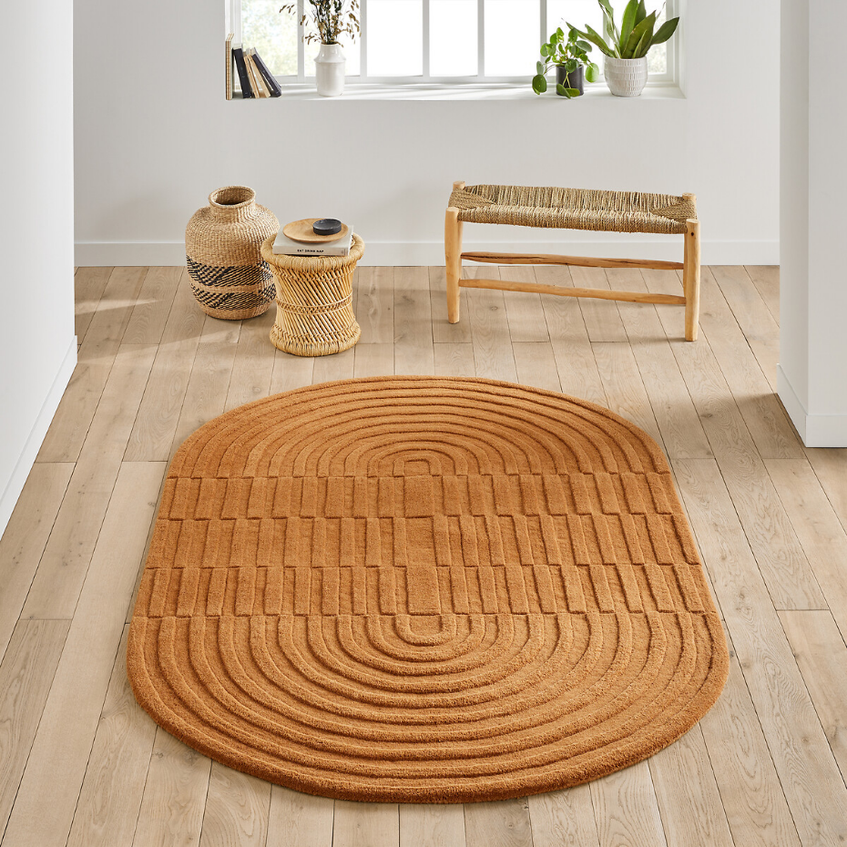 Tapis ovale en laine, Malko