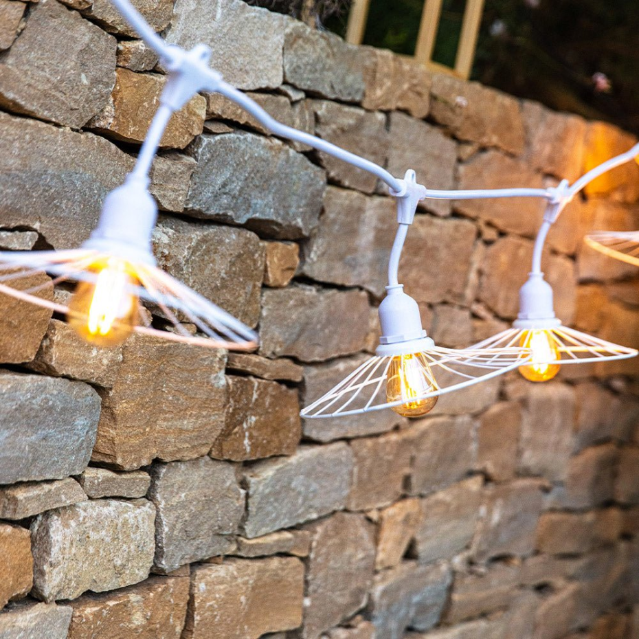 Guirlande connectable CHIC CAGE Blanc 10 ampoules E27 6M