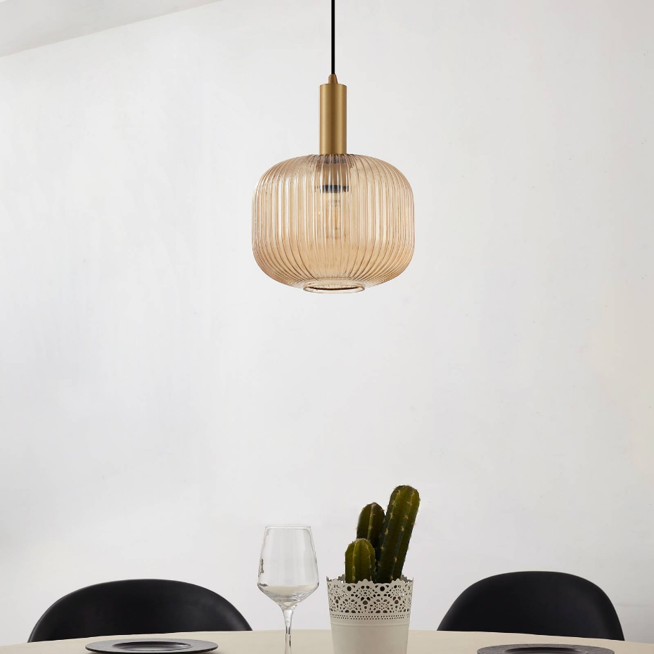 Suspension en verre vintage, Doroteo