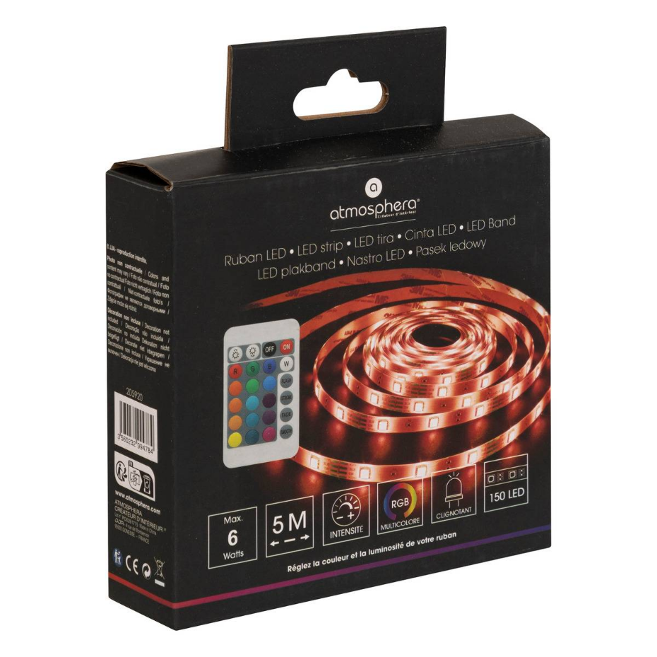 Ruban LED USB avec télécommande 5m