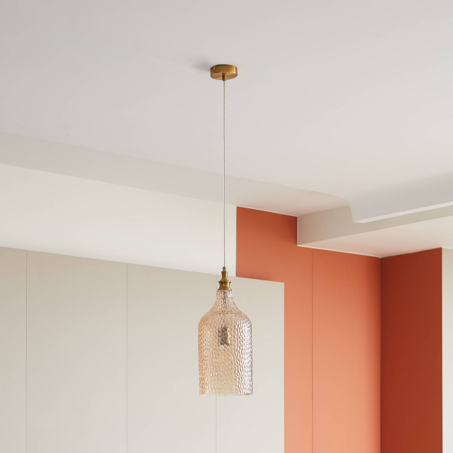 Suspension en verre vintage, Drakar