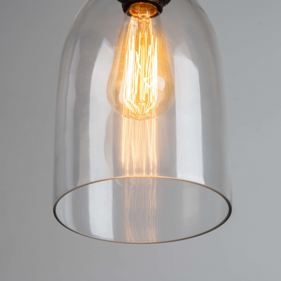 Suspension cloche verre transparent - GLORIA