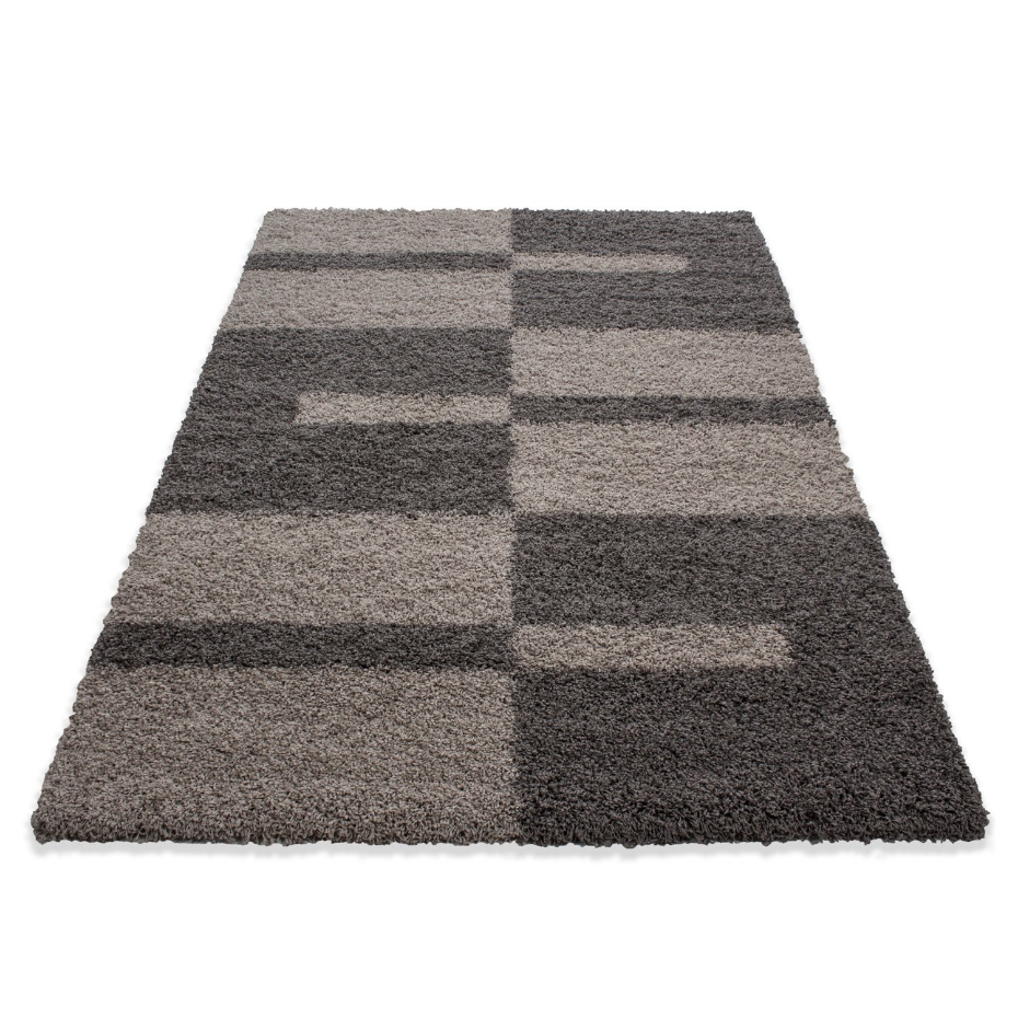 Tapis shaggy à motif géométrique GALA