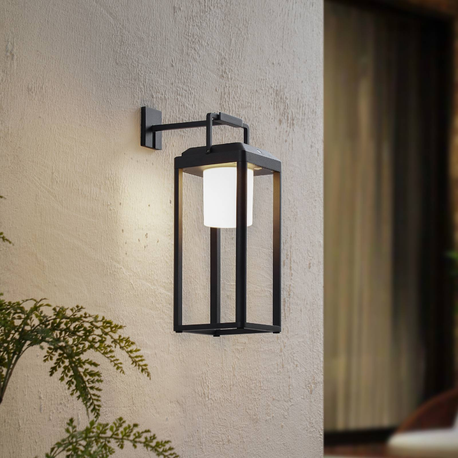 Lampe solaire extérieure en aluminiumLED