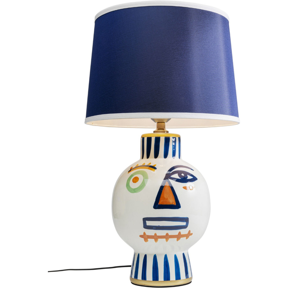 Lampe visage en porcelaine et polyester, TWO FACE