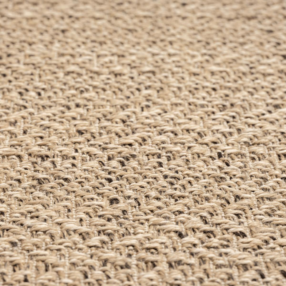 Tapis extérieur intérieur LYN13 REZY aspect jute ton sur ton