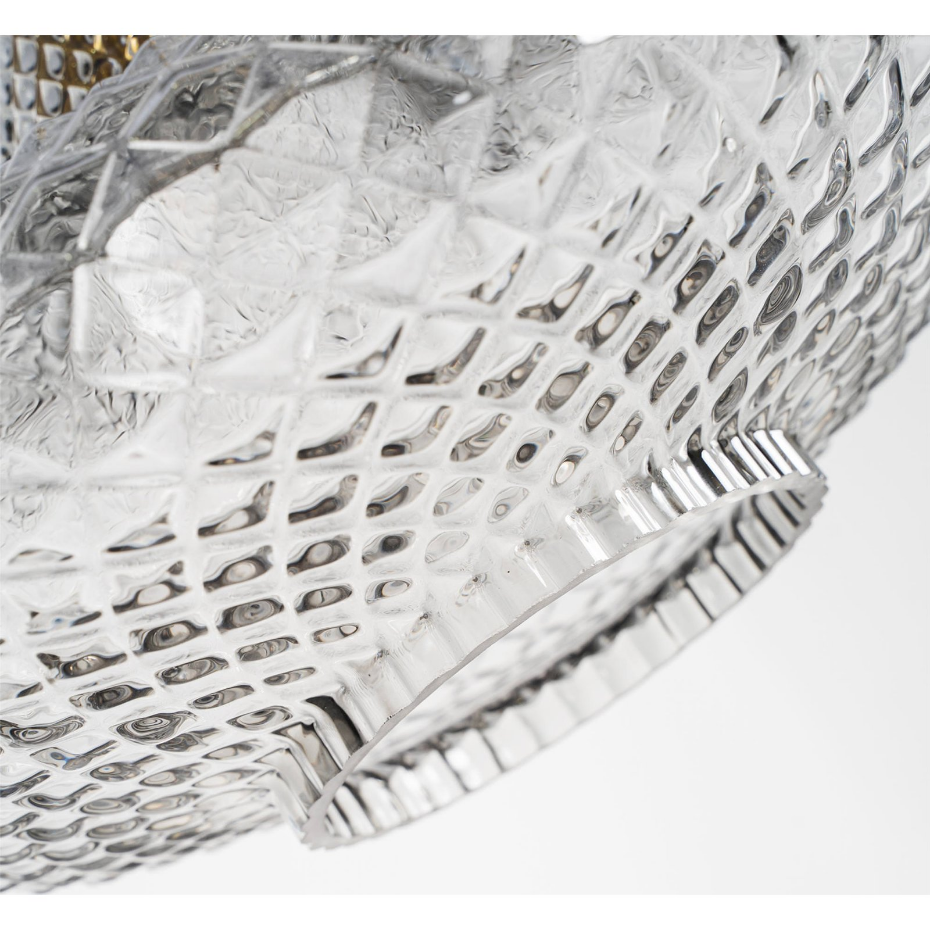 Lustre vintage en cristal transparent