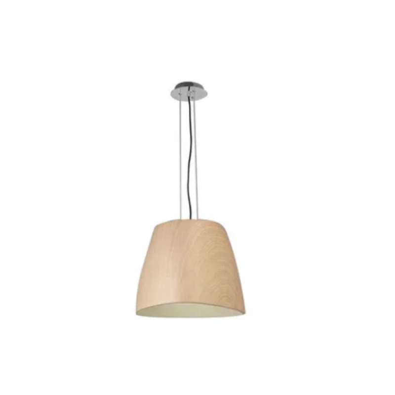 Grand Lustre Contemporain Eggo Bois